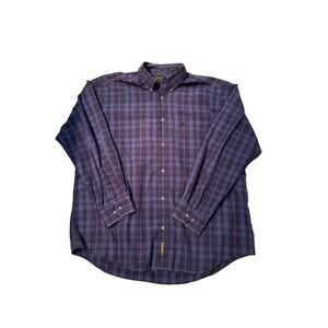 Vintage Timberland Button Down Shirt Mens Size XL blue purple Check, Hong Kong